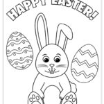 Free Printable Easter Coloring Page   Pjs And Paint Inside Free Printable Easter Pictures
