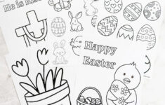 Free Printable Easter Coloring Pages For Kids - Fox Farm Home pertaining to Free Printable Black And White Easter Cards
