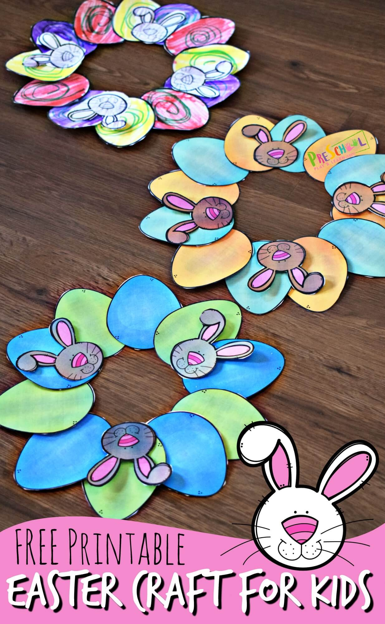 Free Printable Easter Crafts For Kids intended for Easter Activities For Preschoolers Printable