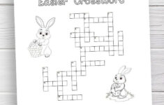 Free Printable Easter Crossword Puzzle | Fun Easter Activities For regarding Easter Crossword Free Printable