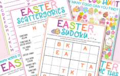 Free Printable Easter Game Pack - Kara Creates pertaining to Easter Game Printable