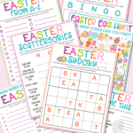 Free Printable Easter Game Pack   Kara Creates With Regard To Easter Fun Games Printable