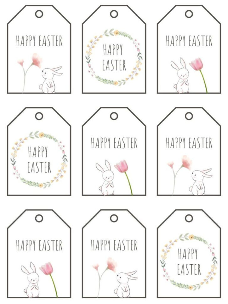 Easter Name Tags Free Printable
