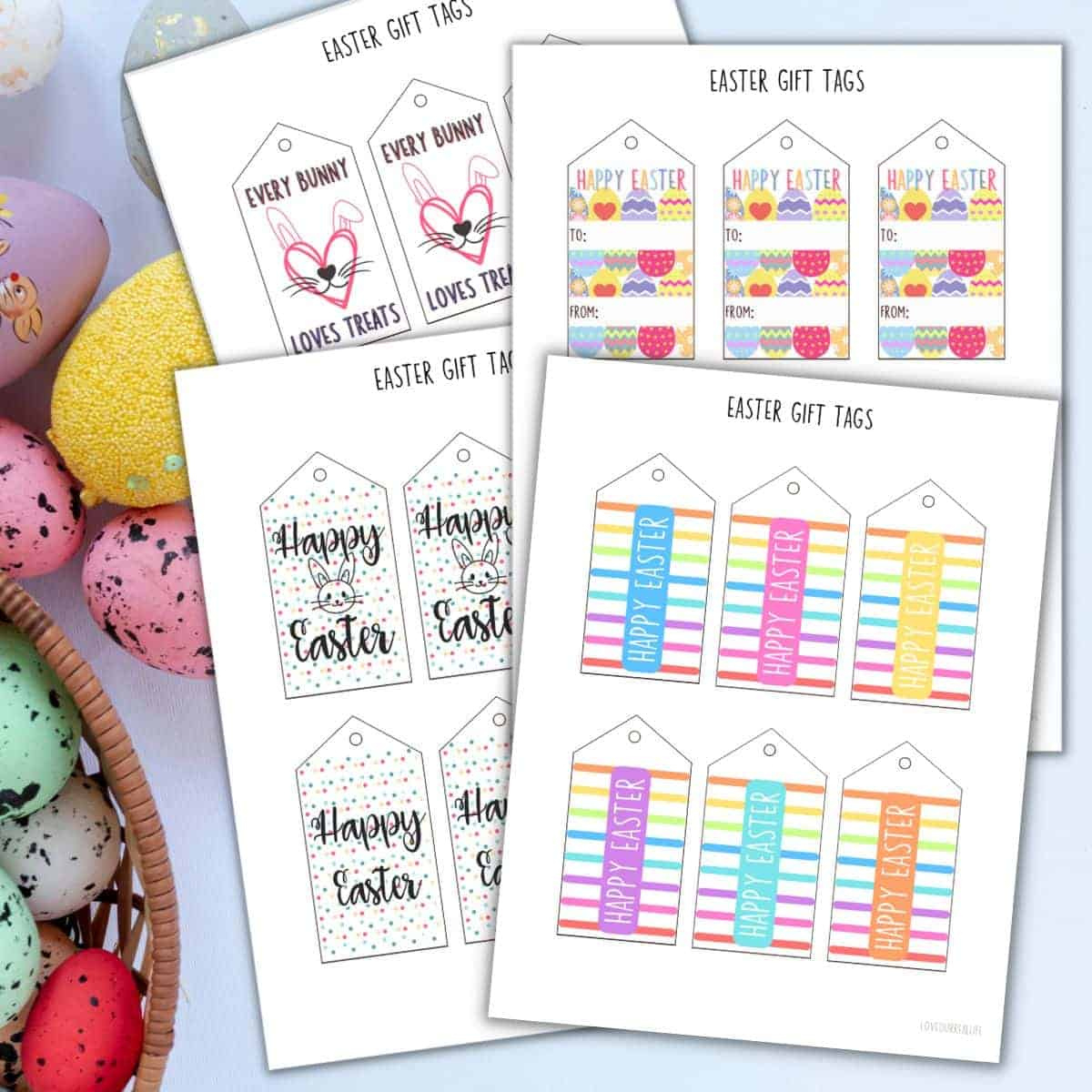 Free Printable Easter Gift Tags For Easter Baskets Or Gifts within Printable Easter Tags For Baskets