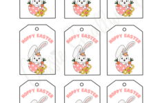 Free Printable Easter Tags {20 Unique Designs} - Cassie Smallwood regarding Printable Easter Basket Tags