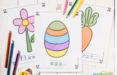 Free Printable Easter Tracing Worksheets For Preschoolers within Preschool Easter Printable