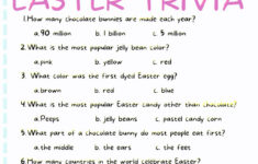 Free Printable Easter Trivia Game in Easter Trivia Printable