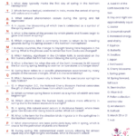 Free Printable Spring Trivia Questions And Answers To Celebrate With Regard To Easter Free Printable Spring Trivia Questions And Answers Printable