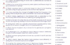 Free Printable Spring Trivia Questions And Answers To Celebrate with regard to Easter Free Printable Spring Trivia Questions and Answers Printable