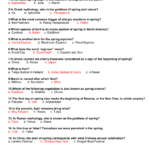 Free Printable Spring Trivia Quiz With Answer Key For Easter Free Printable Spring Trivia Questions And Answers Printable