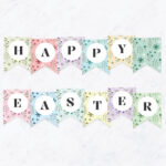Happy Easter Banner, Free Printable!   Favorite Printables Throughout Happy Easter Sign Free Printable