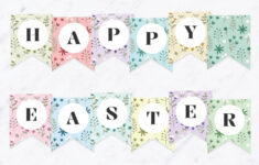 Happy Easter Banner, Free Printable! - Favorite Printables within Free Printable Happy Easter Banner Printable