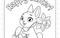Happy Easter Coloring Pages throughout Happy Easter Printable Coloring Pages