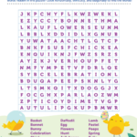 Hop Into Easter Fun With Printable Easter Word Search In Printable Easter Puzzles For Adults