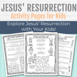 Jesus' Resurrection Easter Activity Pages   Kids Bible Teacher Throughout Easter Bible Printable Activities