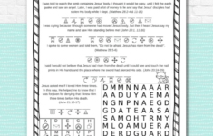 Jesus' Resurrection Easter Activity Pages - Kids Bible Teacher within Easter Bible Printable Activities