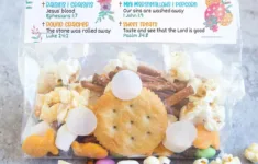 Make The Easter Story Snack Mix With Free Printable &amp; New Recipe with Easter Trail Mix Printable