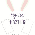 My First Easter Bunny Footprints Andenken/Osterandenken Pertaining To My First Easter Printable