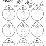 Number Tracing Easter Worksheet (1 10). Teachersmag With Regard To Easter Tracing Printable