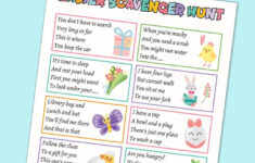 Outdoor Easter Egg Hunt Clues + Free Printable with regard to Outdoor Easter Eggs Hunt Clues Printable