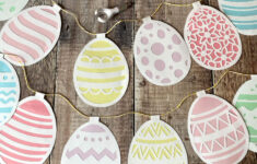 Perfect For Crafty People Who Love To Get The Kids Involved, My within Easter Bunting Printable