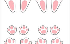 Pindenise Antunes On Escola | Easter Printables Free, Easter in Easter Bunny Footprints Printable