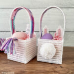 Plastic Canvas Easter Baskets   Crafting Cheerfully Intended For Free Printable Easter Basket Plastic Canvas Patterns