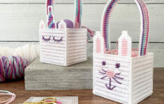 Plastic Canvas Easter Baskets - Crafting Cheerfully with regard to Free Printable Easter Basket Plastic Canvas Patterns