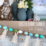 Printable Bunny Easter Banner | The Happy Housie Intended For Easter Bunny Banner Printable