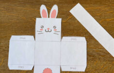 Printable Easter Bunny Basket for Printable Easter Bunny Basket Template