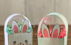 Printable Easter Bunny Basket regarding Printable Easter Baskets