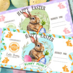 Printable Easter Bunny Money | Digital Download | Easter Egg With Regard To Easter Bunny Money Printable