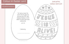 Printable Easter Card | Christian Easter Craft | Bible Crafts For with regard to Free Printable Easter Crafts For Sunday School