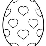 Printable Easter Egg Template And Colouring Page Pdf For Printable Easter Eggs Color Sheets