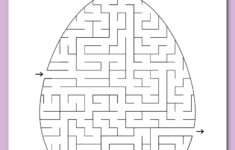 Printable Easter Mazes - Chevron Lemon regarding Printable Easter Maze
