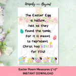 Printable Easter Poem, Easter Poem, Easter Poem For Kids, Easter With Printable Easter Speeches