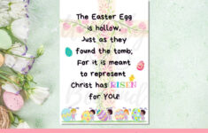 Printable Easter Poem, Easter Poem, Easter Poem For Kids, Easter with Printable Easter Speeches