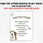 Printable Easter Poem For Kids, Religious Easter Story, Easter In Printable Easter Speeches