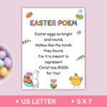 Printable Easter Poem For Kids, Religious Easter Story, Easter Regarding Printable Easter Speeches