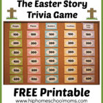 Printable Easter Story Trivia Game Throughout Religious Easter Trivia Printable