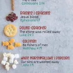 The Easter Story Snack Mix Printable Tag And Bag Topper, Comic For Easter Trail Mix Printable