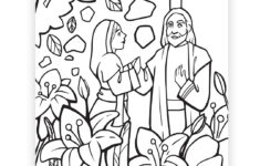 The Garden Tomb Easter Coloring Page throughout Lds Easter Printable