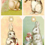 Vintage Easter Bunny Tags – Free Printables Regarding Printable Vintage Easter Tags