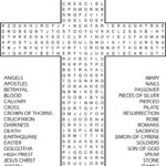 Word Search Sunday School   10 Free Pdf Printables | Printablee For Christian Easter Word Search Free Printable