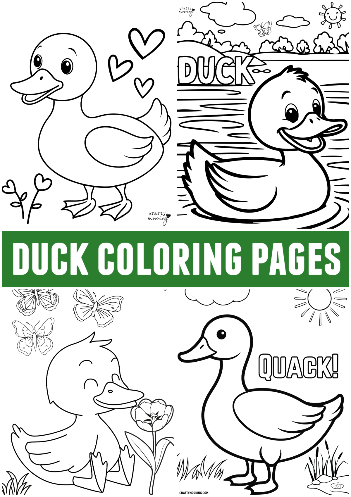 10 Duck Coloring Pages To Print - Crafty Morning with Free Duck Printables