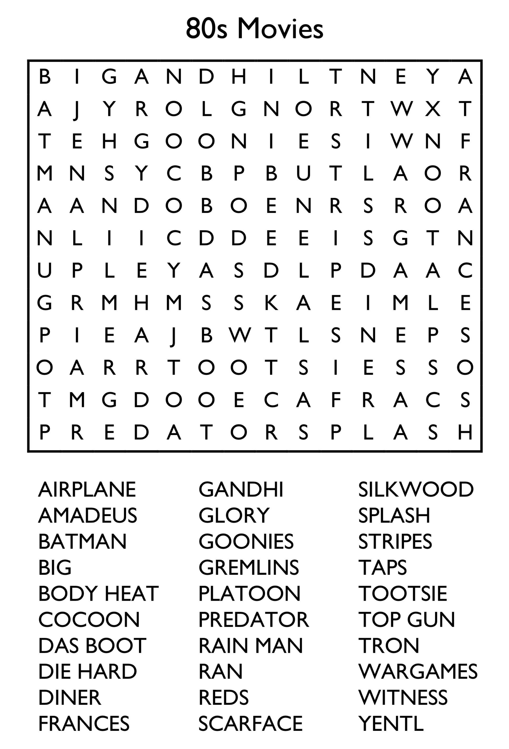 10 Free Printable Word Search Puzzles for Free Printable Seek N Find Puzzles