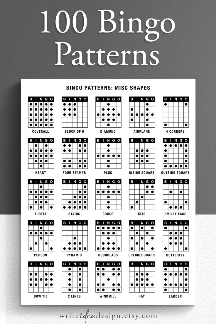 100 bingo patterns experience bingo like never before with our regarding free printable bingo patterns 100 Bingo Patterns - Experience Bingo Like Never Before With Our regarding Free Printable Bingo Patterns