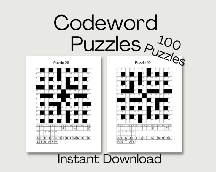 Free Printable Codewords Free Printable Codewords