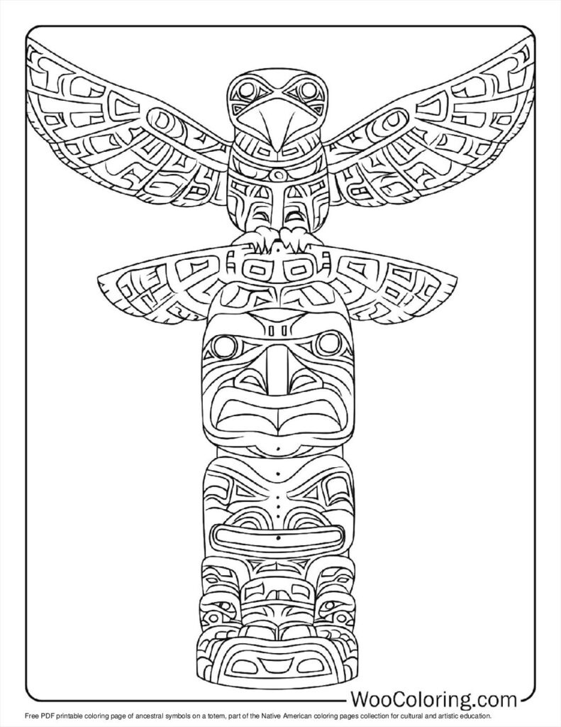 100+ Native American Coloring Pages (Free Pdf To Print) | Woo Coloring intended for Free Native American Symbols Printables