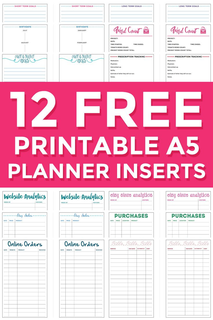 11 A5 Free Planner Printables Ideas | Planner, Free Planner, Diy pertaining to Free A5 Printables